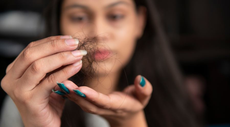 winter and hair fall