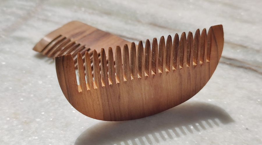 wooden comb